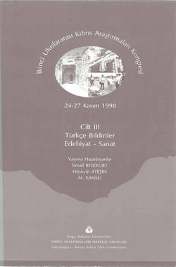 2. Uluslararası Kıbrıs Araştırmaları Kongresi (24-27 Kasım 1998) - Cilt 3